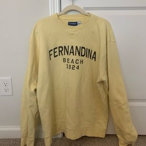 light yellow fernandina beach crewneck